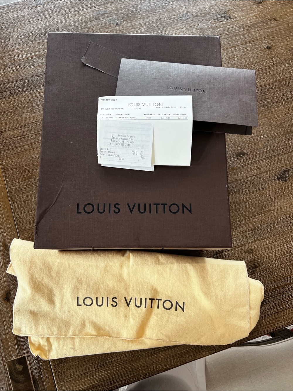 Louis Vuitton Alma PM EPI fuchsia - Picture 16 of 16
